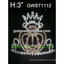 Halloween pumpkin crystal crown -GWST1112